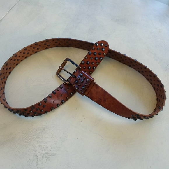 SOLD Leather belt. Unisex - Picture 1 of 3